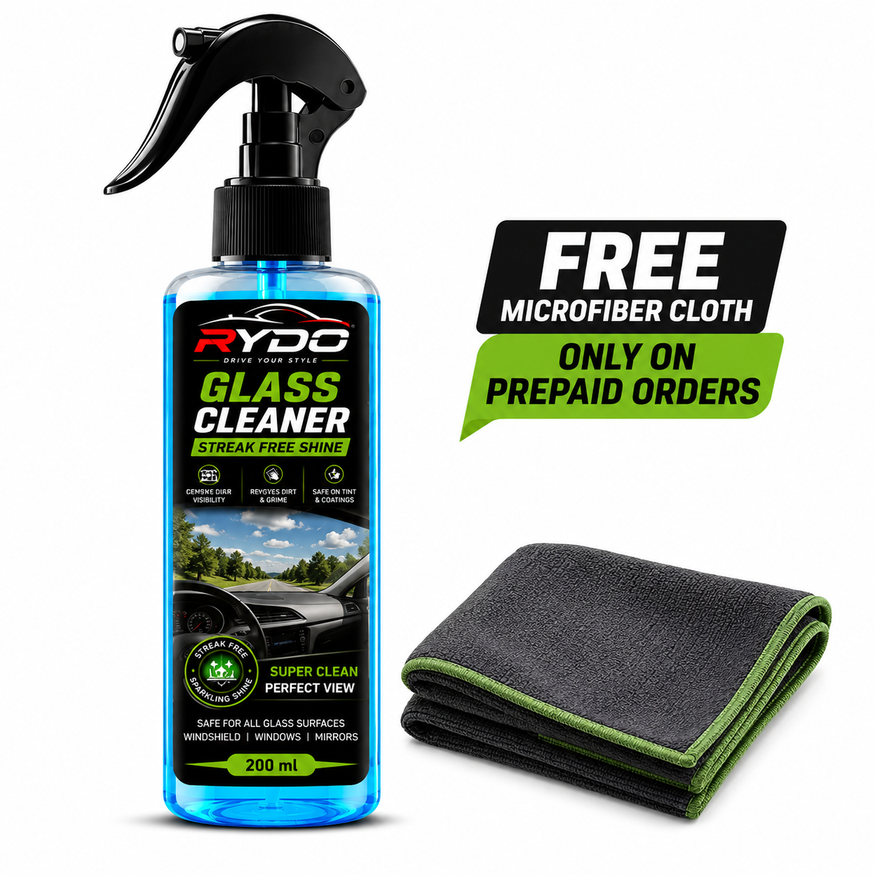 Windshield & Glass Washer Cleaner